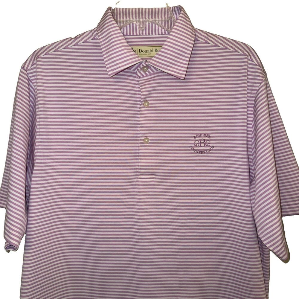 Boulder Country Club Golf Polo Shirt Medium M Stretch Performance Men’s EUC